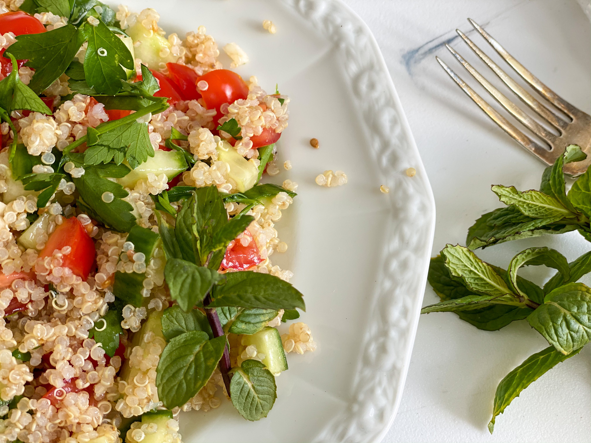 Oil-Free Quinoa Tabbouleh